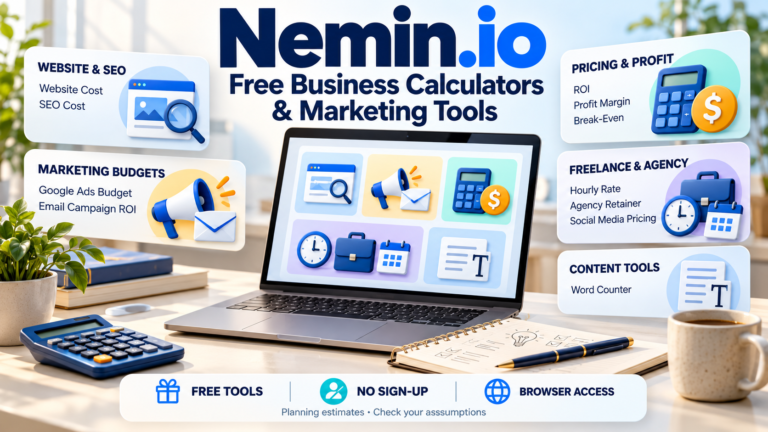 Nemin.io Explained: Free Business Calculators and Marketing Tools Nemin.io